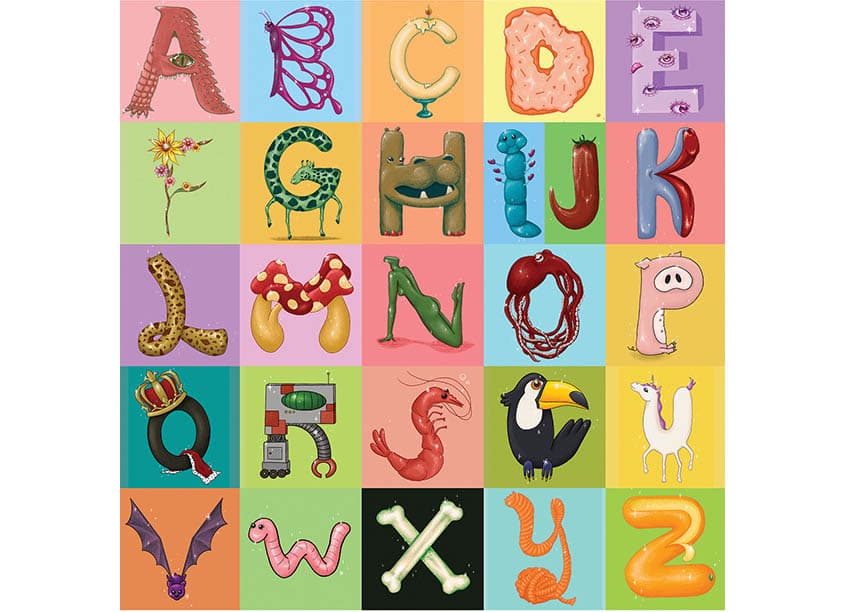 A to Z Alphabet Design