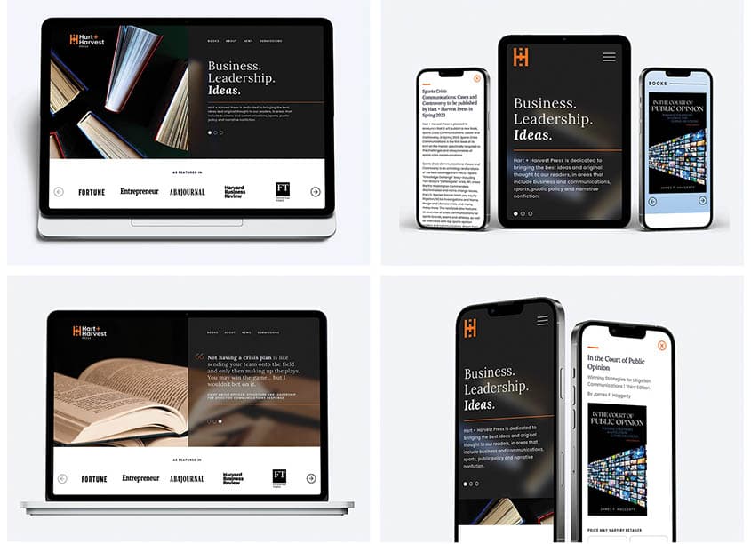 Hart + Harvest Press Website Design