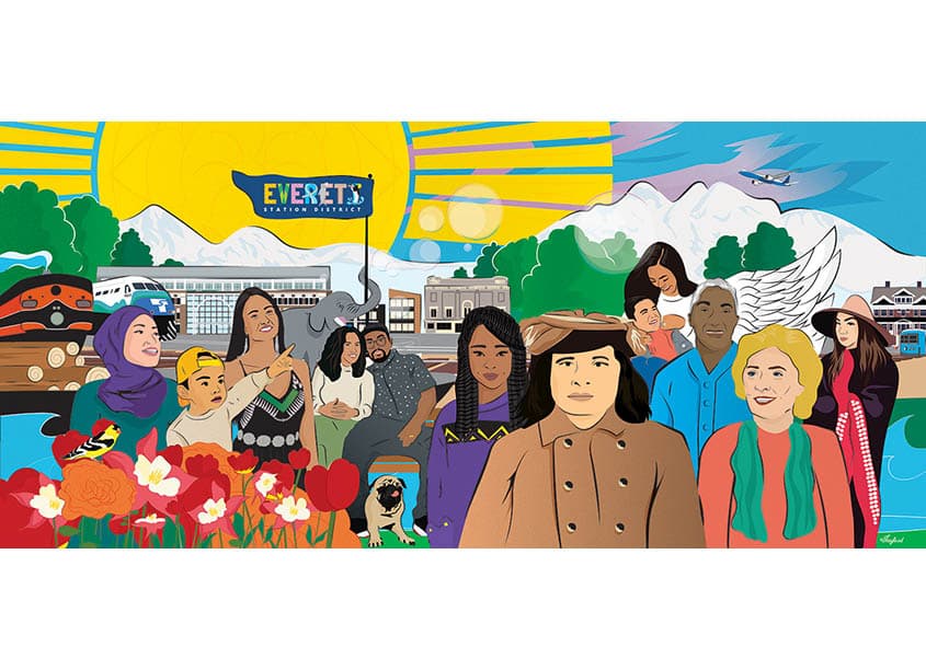 Everett Station District 2023 Billboard
