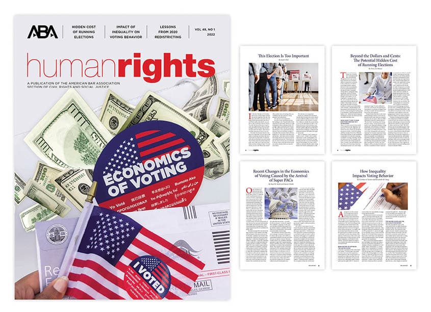 Human Rights, Volume 48 Number 1, Publication Design