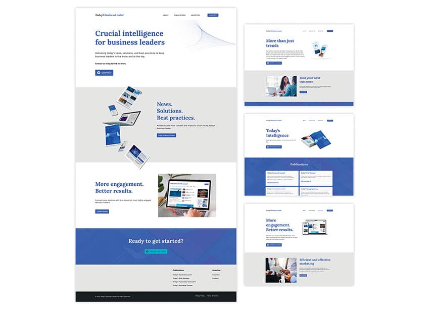 Today’s Business Leader Website Design