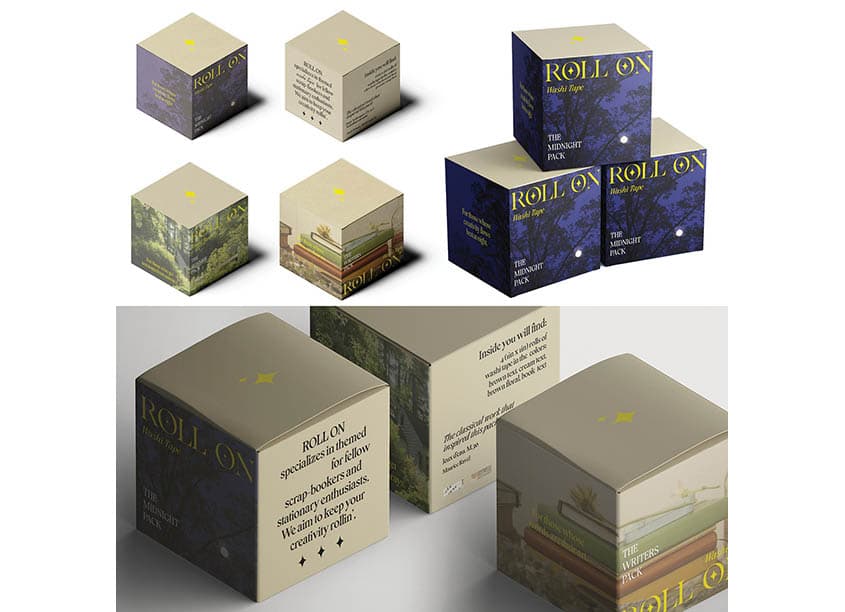Roll On Washi Tape Package Design