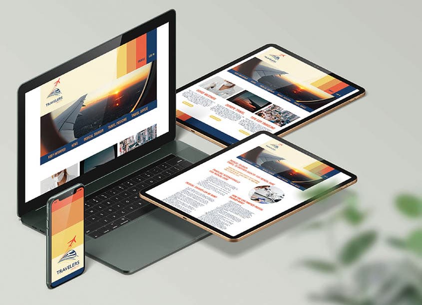 Traveler’s Health Homepage Design