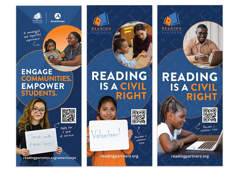 Reading Partners Event Banners
