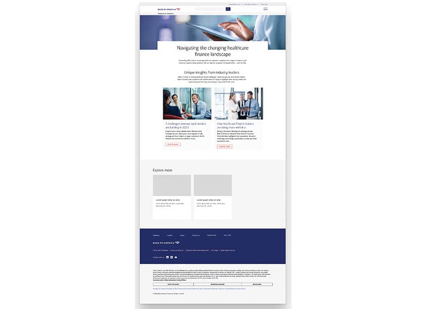 Healthcare Revenue Cycle Exchange Landing Page Group