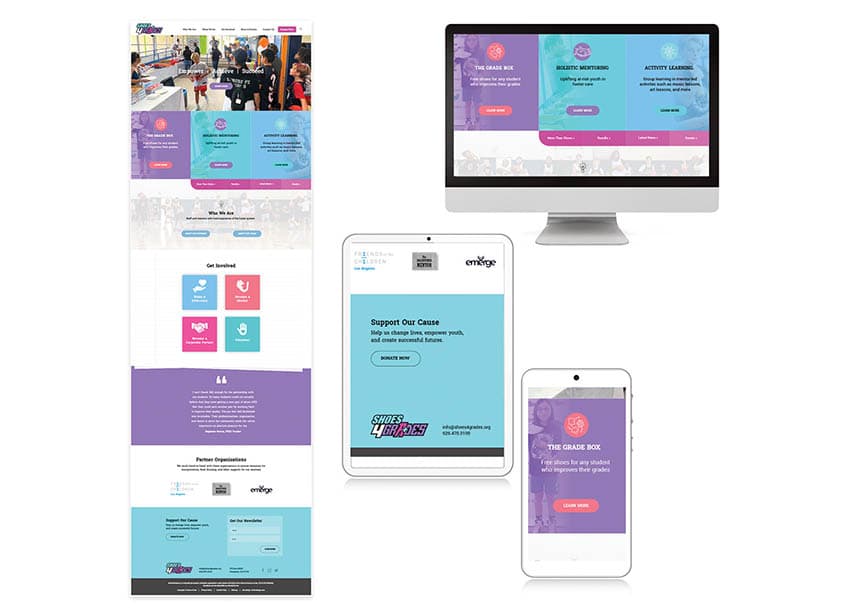 Shoes4Grades Website Design and Build
