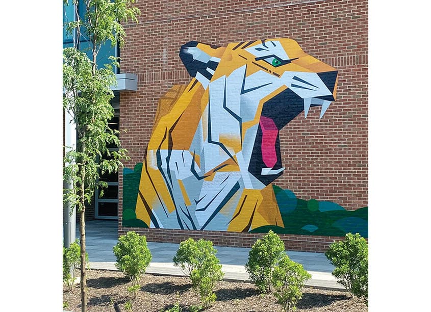 University Union Mural: Towson Tigers Roar!