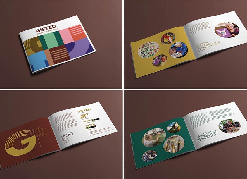 Gifted Process Book 2023 Designers: Kyra Morgan, Sunnie Berning, Aaron Franklin, Grace Engel, Breanna Fields, Jaxson Kidd, Maddy Burton, Olivia McCauley