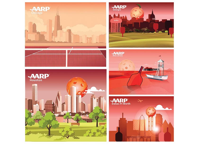 AARP Pickleball Backdrops