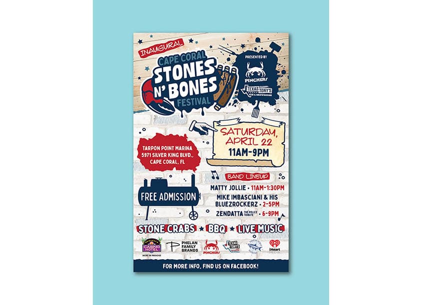 Stones N' Bones Festival Poster Design