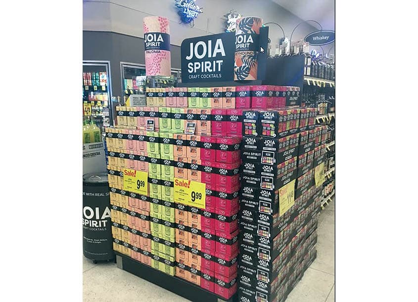 Prestige Beverage Group Joia Spirit Display