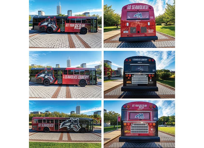 Stony Brook University Bus Wraps
