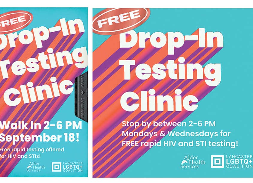 Free Drop-In HIV Testing Clinic Promotional Campaign