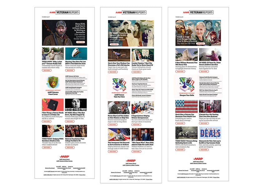 AARP Veteran Report Enewsletters