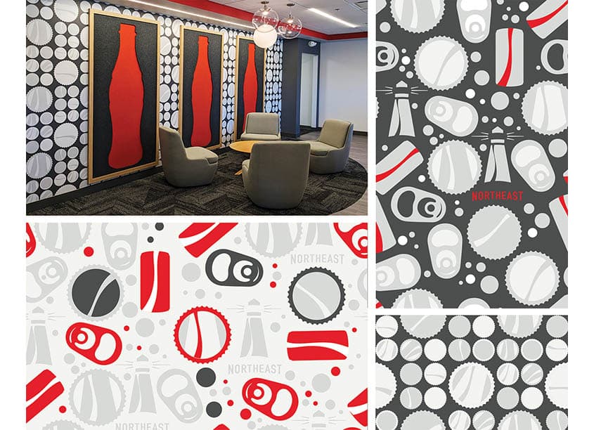 Environmental Graphics and Custom Branded Wall Pattern Designs