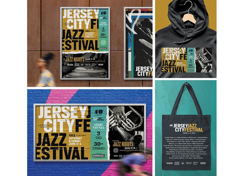10th Annual Jersey City Jazz Festival Posters and Promotion
