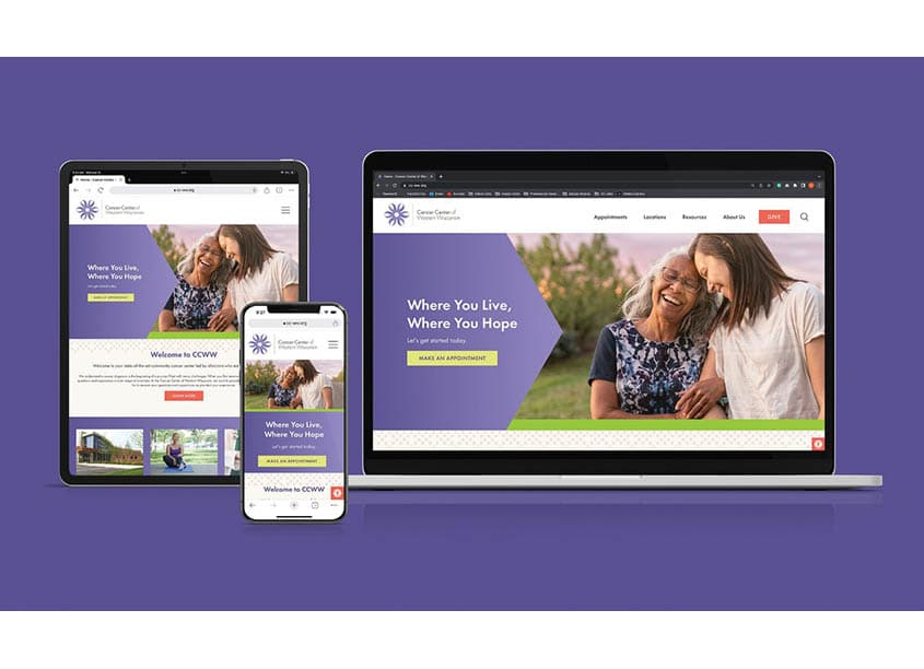 Cancer Center of Western Wisconsin Website Redesign