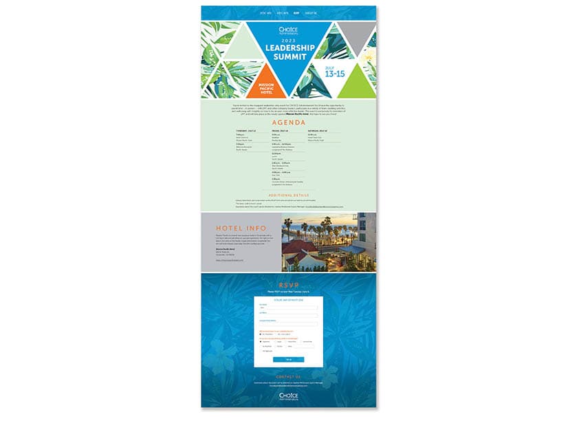 CHOICE Administrators 2023 Leadership Summit Microsite