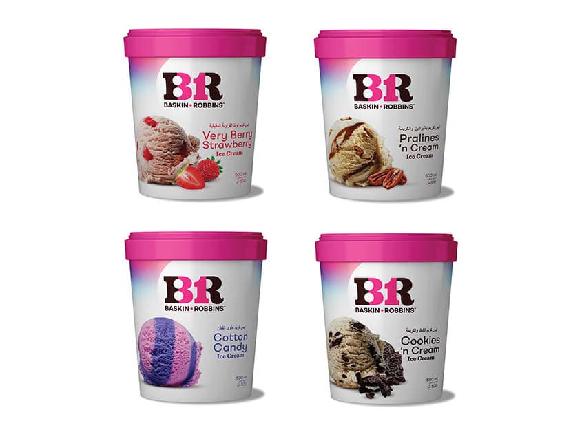 Baskin-Robbins Grocery Packaging