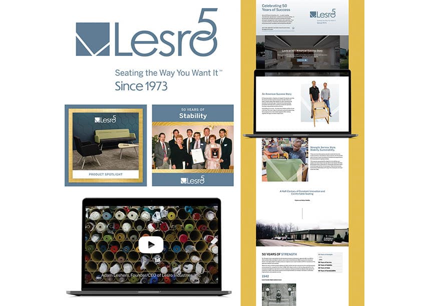 Lesro 50 Year Branding