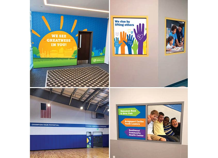 Wakeman Boys & Girls Club Environmental Graphics