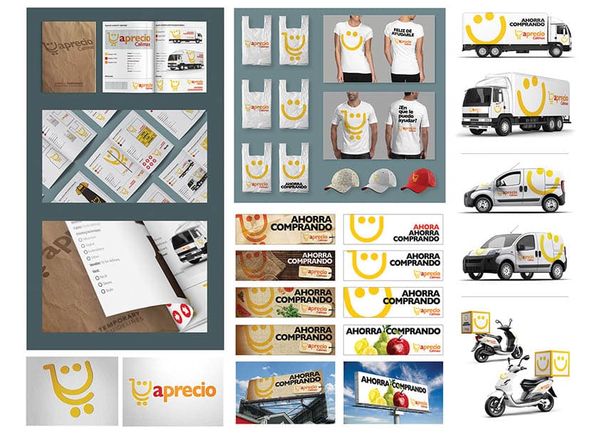 Aprecio Supermarket Chain Stores Branding