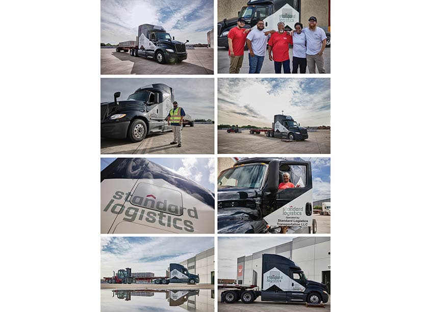Standard Logistics Truck Graphics Rebrand