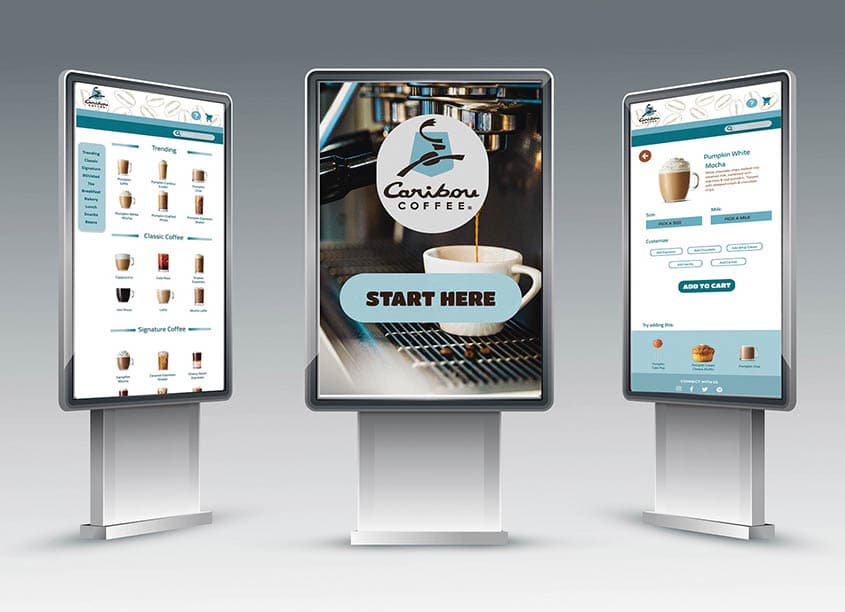 Caribou Coffee Ordering Kiosk