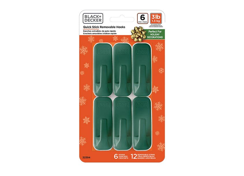 Black and Decker Holiday Hooks Packaging