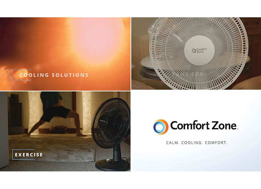 Comfort Zone Amazon Fans Video Advertisement