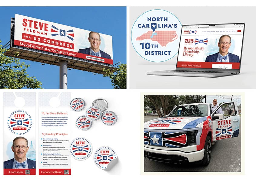 Steve Feldman for Congress Campaign Materials