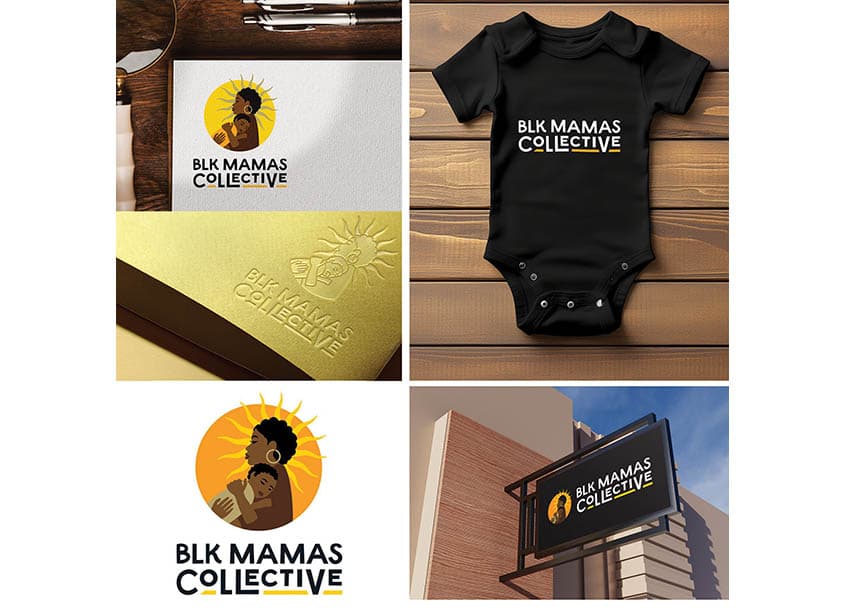 BLK Mamas Collective Logo Design
