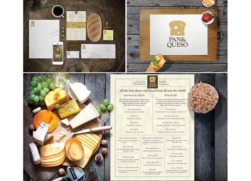 Pan and Queso Branding