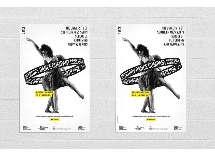 Repertory Dance Company Concert Poster