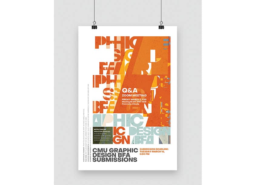 CMU Graphic Design Submissions Poster