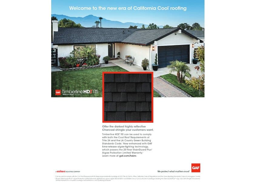 GAF Timberline HDZ RS Print Ad