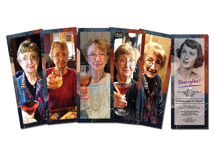 Phyllis Memorial Invitation