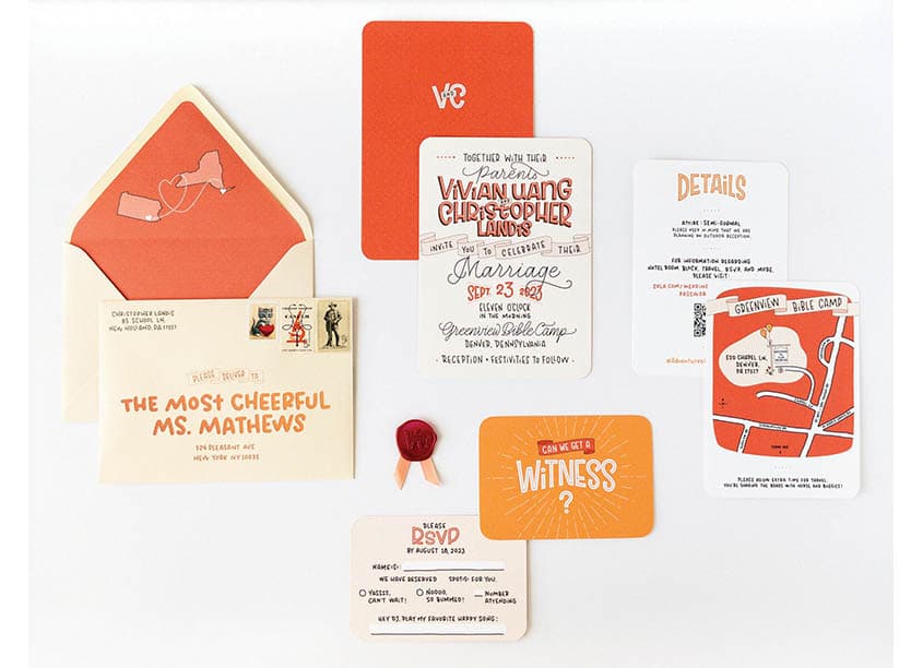 Christopher and Vivian Wedding Invitation