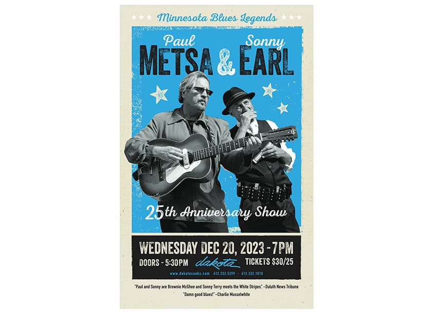 Paul and Sonny 25th Anniversary Show Poster