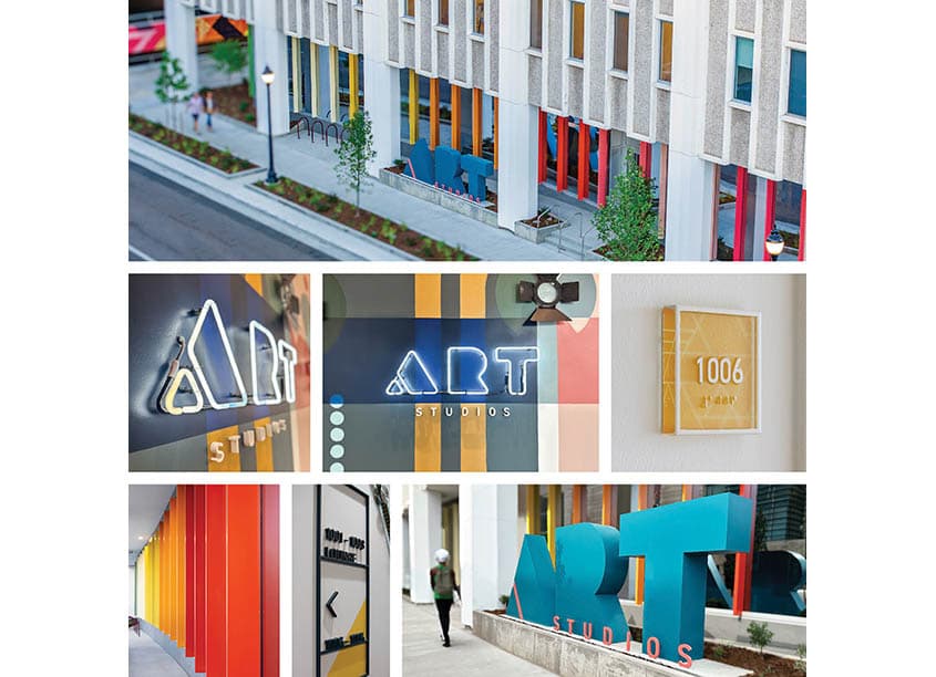 Art Studios Signs and Environmental Graphics