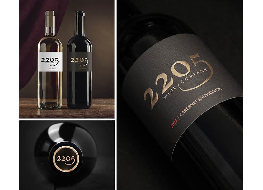 2205 Wine Company Logo and Package Design