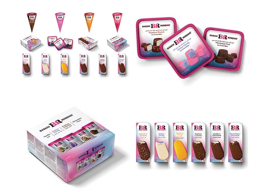 Baskin-Robbins International Packaging Design