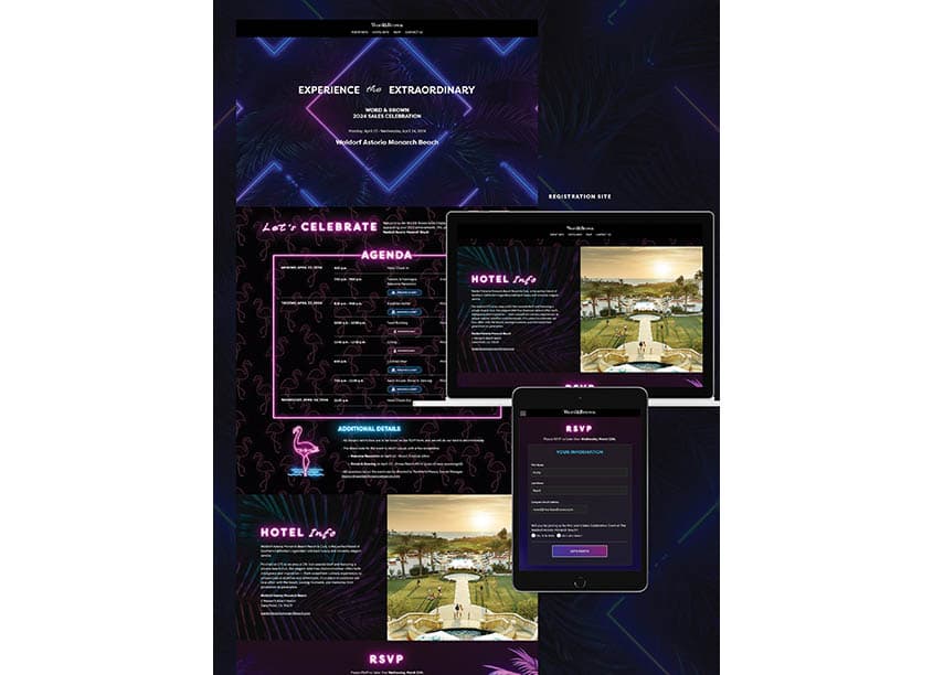 Word and Brown 2024 Sales Celebration Microsite