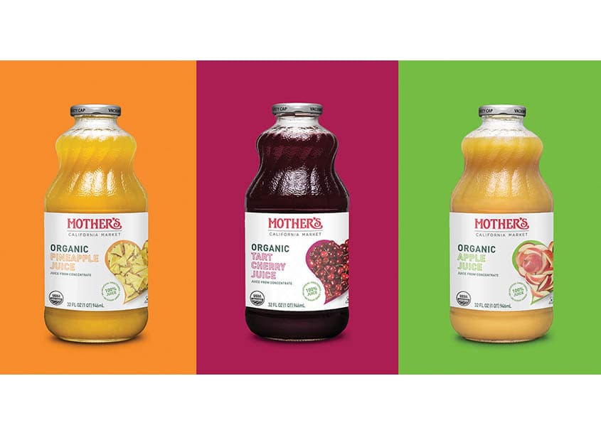 Mother's Market Organic Juice Packaging