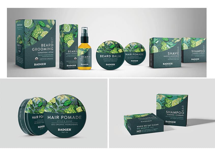 Badger Grooming Line Rebrand
