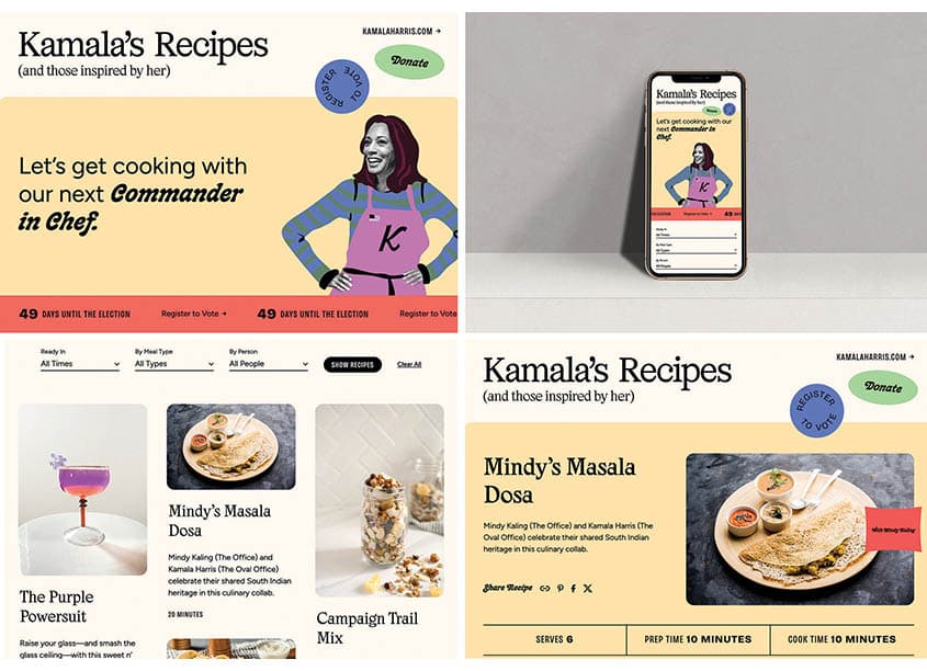 Kamala's Recipes Website