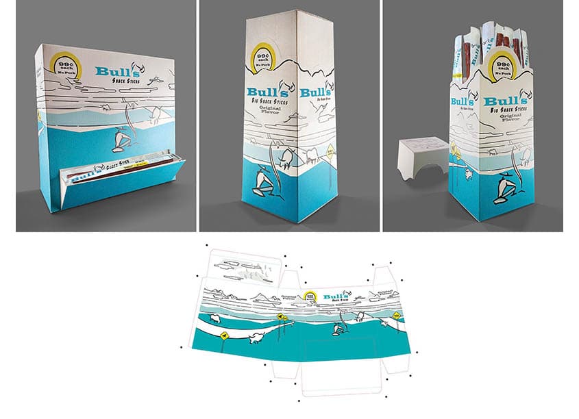 Monogram Foods Bull's Snack Sticks Exhibit and Display