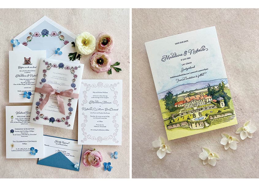 Wedding Stationery Suite - Madeleine and Nicholas