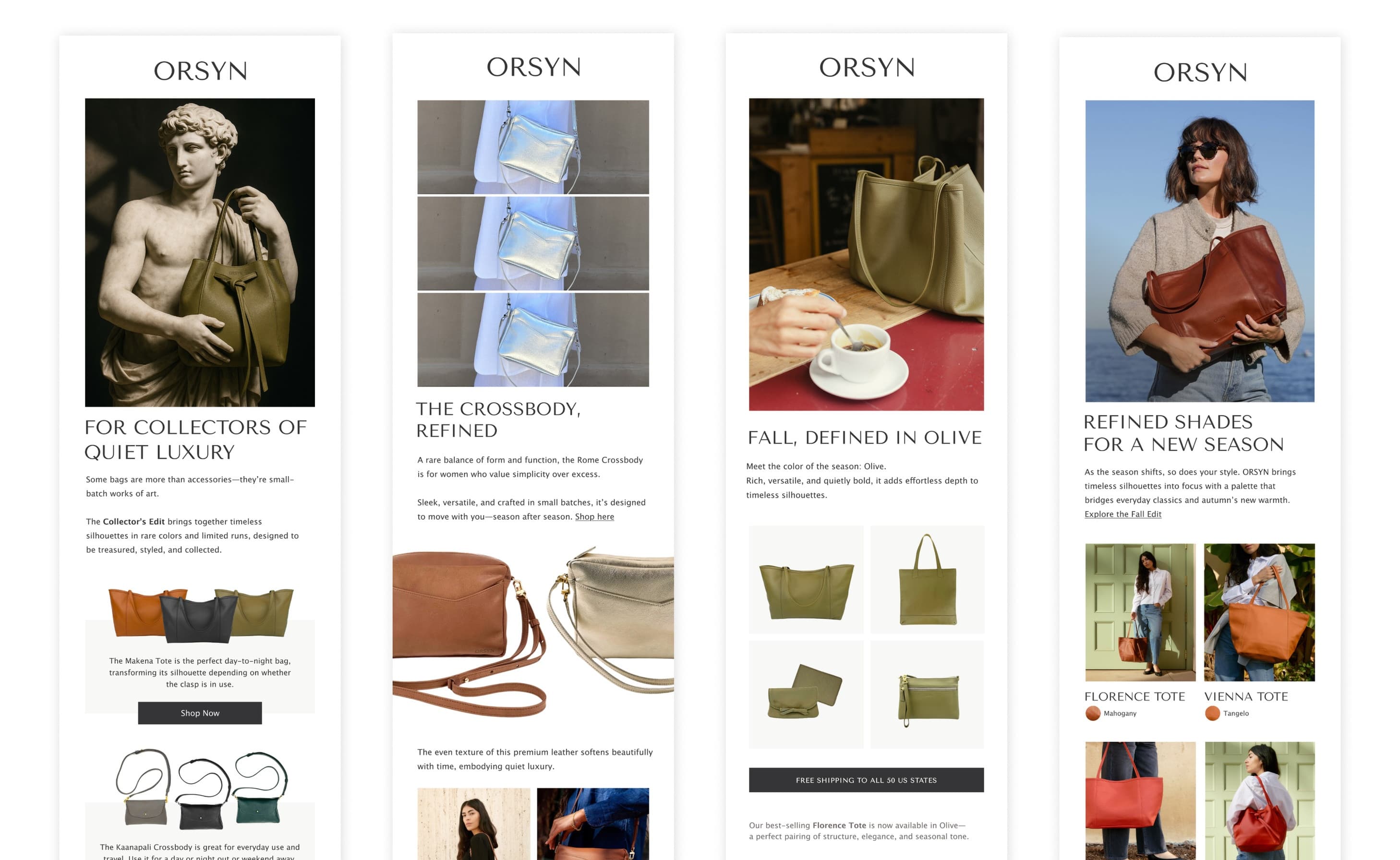 Premium Leather Goods Email Campaigns