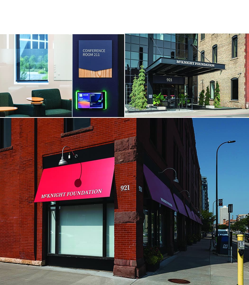 McKnight Foundation Office Relocation Signage